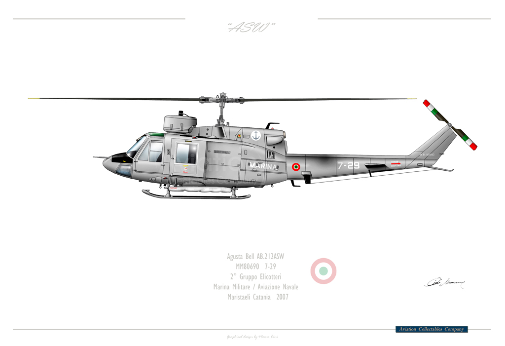 Aviation Print 22 – AB 212ASW Marina Militare