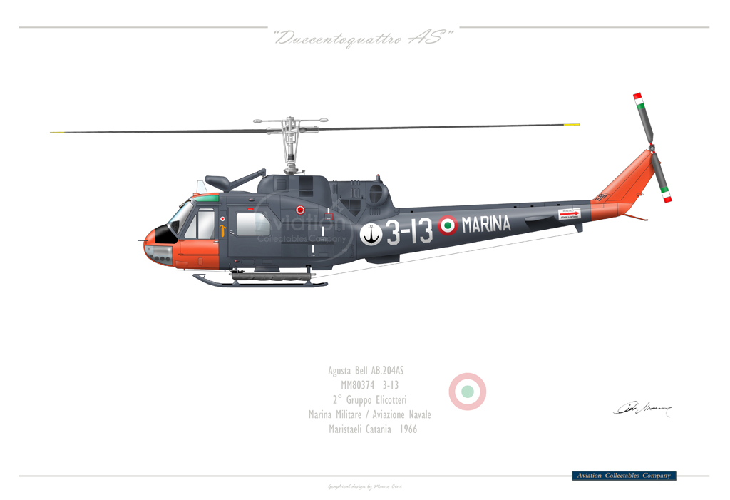 Aviation Print 24 – Agusta AB 204AS Marina Militare