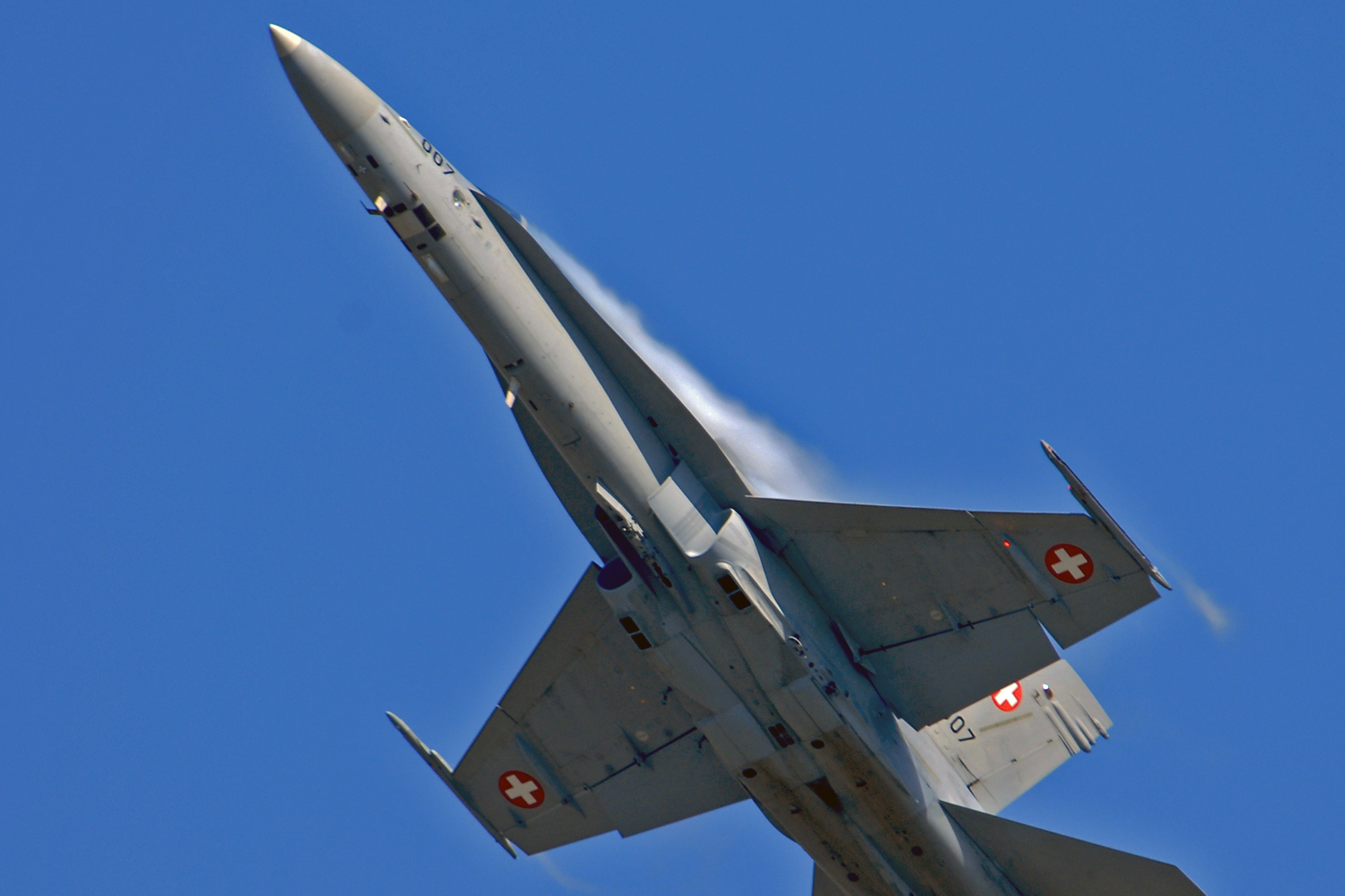 Un F/A-18D svizzero precipita in Francia