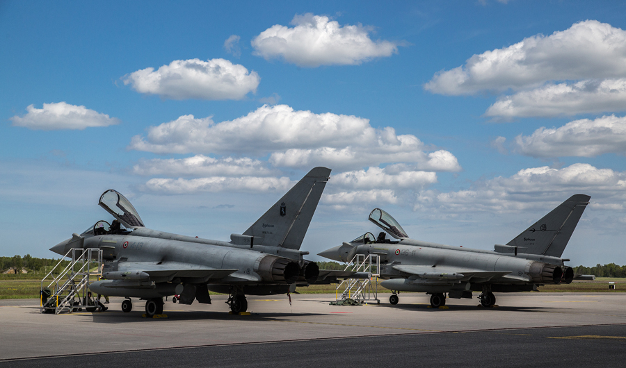 I Typhoon dell’Aeronautica Militare hanno avuto la certificazione per le operazioni in Bulgaria.