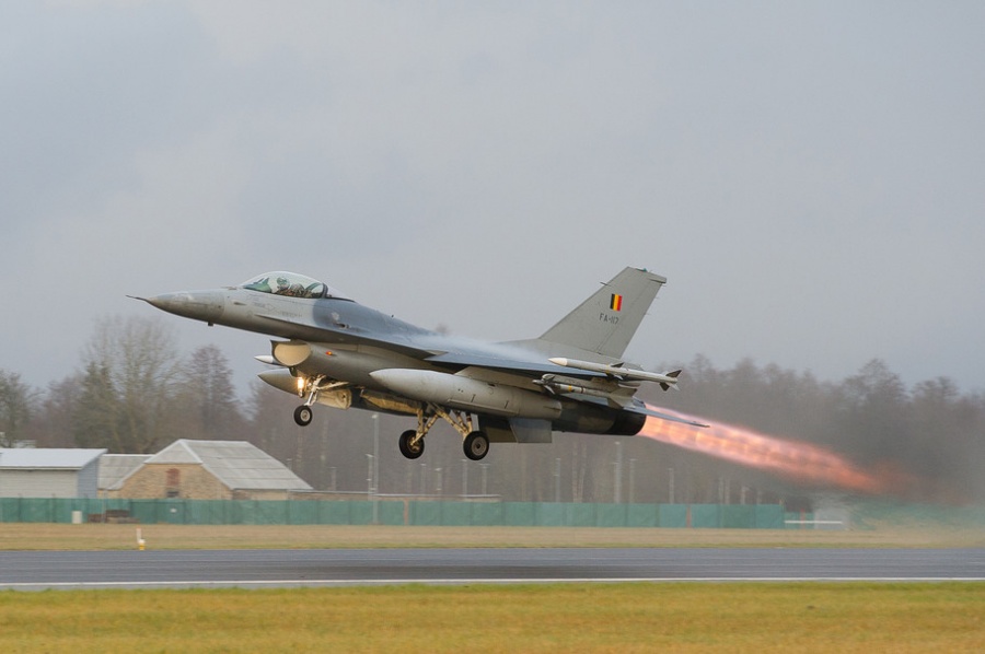 F-16 belgi intercettano due “Blackjack” russi