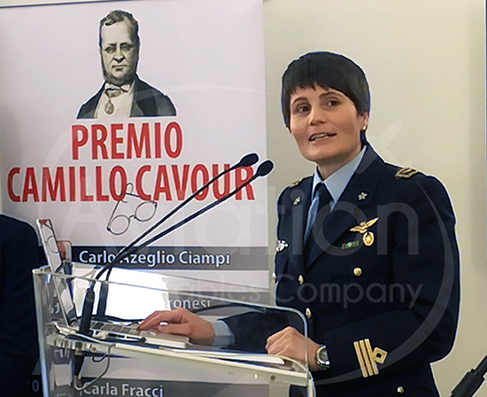 SANTENA – Cerimonia di consegna del Premio Cavour 2017 all’astronauta Samantha Cristoforetti.