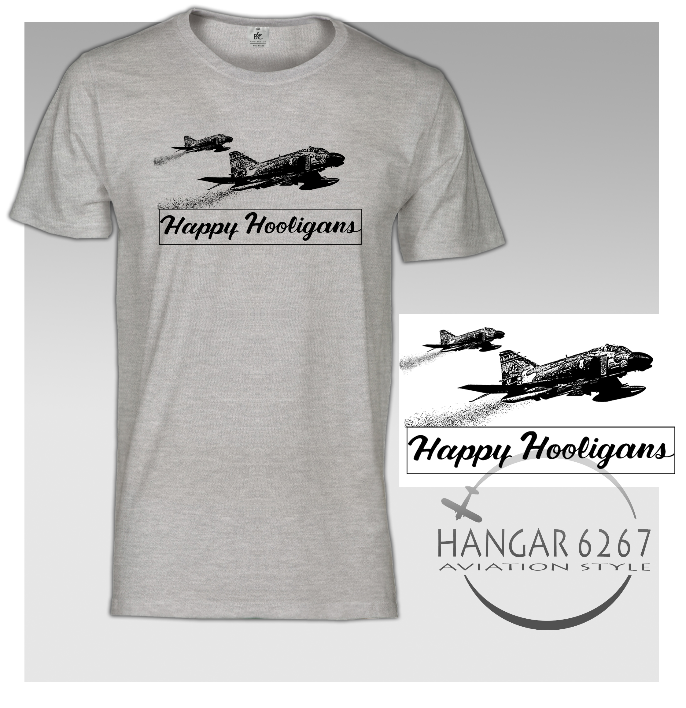 t-shirt F-4 Phantom Happy Hoolignas