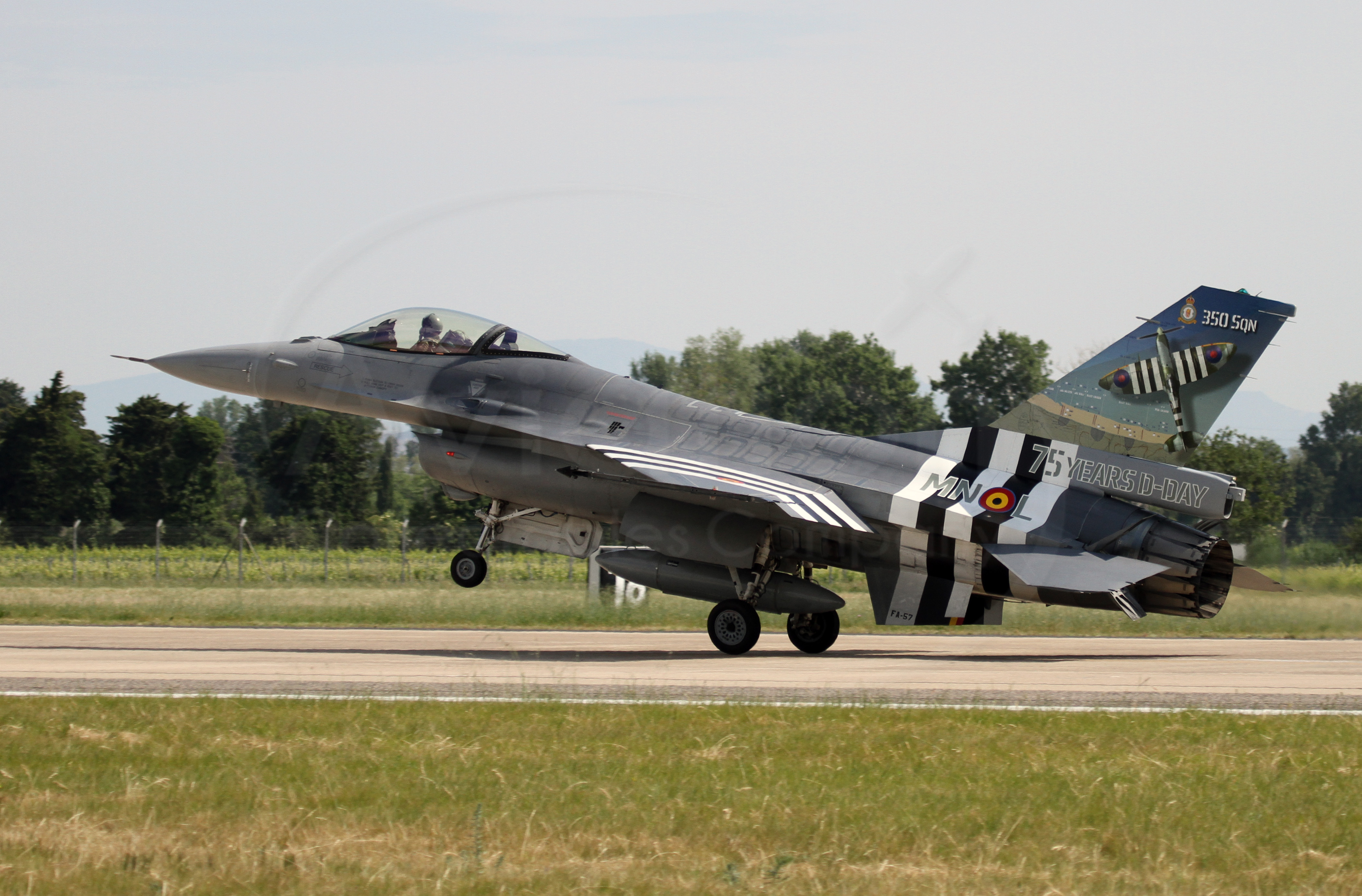 F-16AM special color in onore degli Squadron 349 e 350 della Belgian Air Force